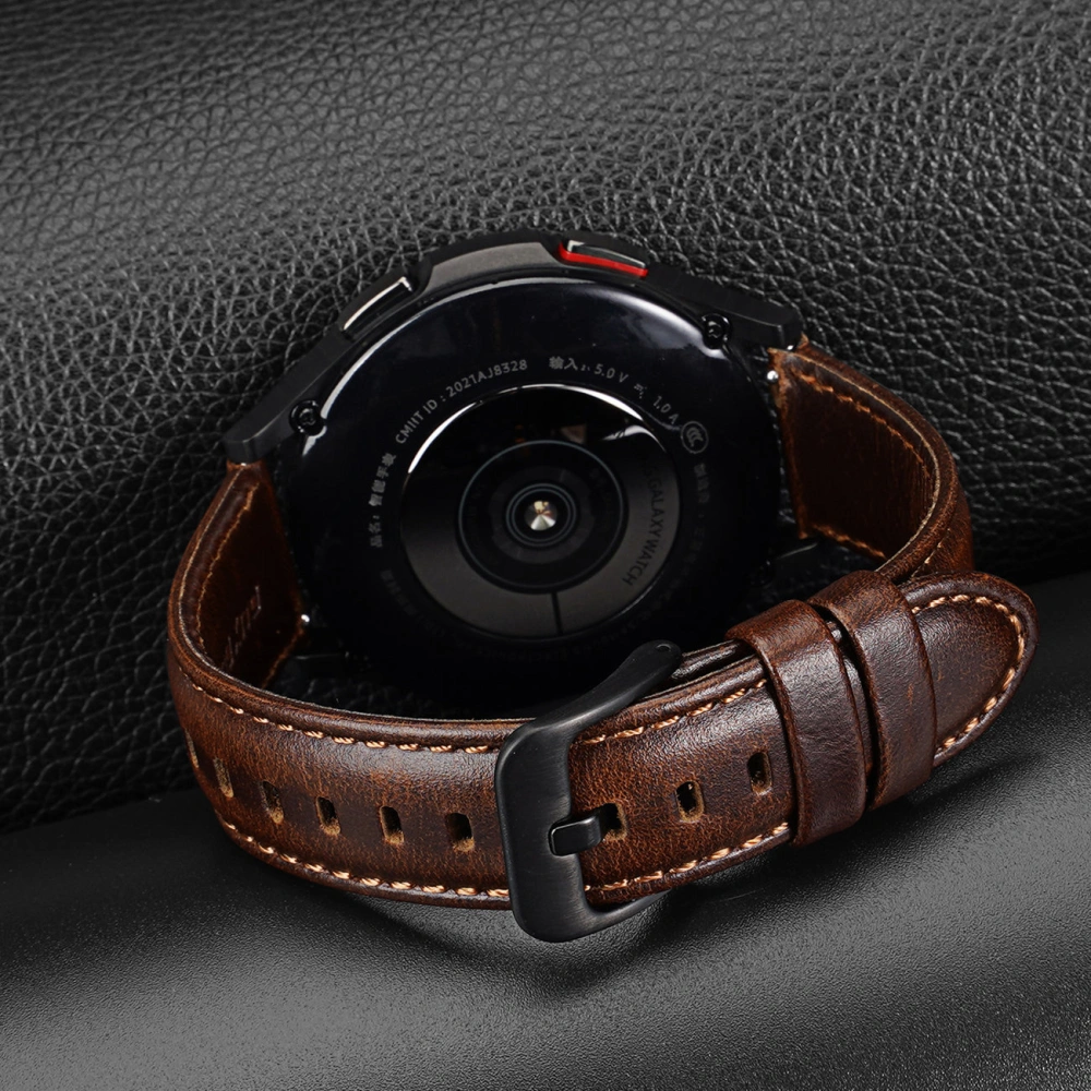 Hurtownia GSM - Pasek Dux Ducis Leather Strap Samsung Galaxy Watch/Huawei Watch/Honor Watch (20mm) ciemnobrązowy (Business Version) - DDS1265 - {ean13} - Hurt
