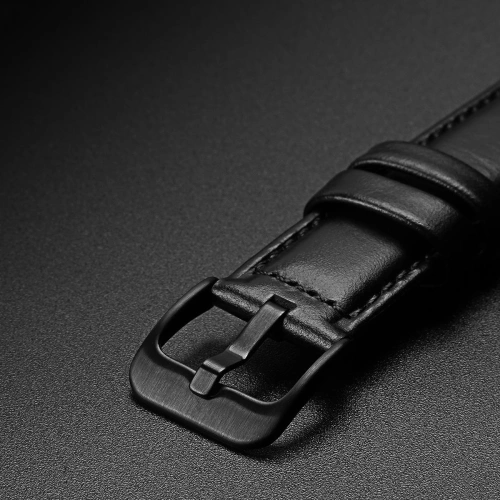 Pasek Dux Ducis Leather Strap Samsung Galaxy Watch/Huawei Watch/Honor Watch/Xiaomi Watch (22mm) czarny (Business Version)
