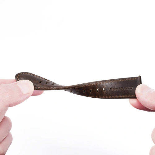 Pasek Dux Ducis Leather Strap Samsung Galaxy Watch/Huawei Watch/Honor Watch/Xiaomi Watch (22mm) ciemnobrązowy (Business Version)