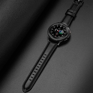 Hurtownia GSM - Pasek Dux Ducis din piele Samsung Galaxy Watch/Huawei Watch/Honor Watch/Xiaomi Watch (22mm) negru (Versiunea Business) - DDS1267 - {ean13} - Hurt