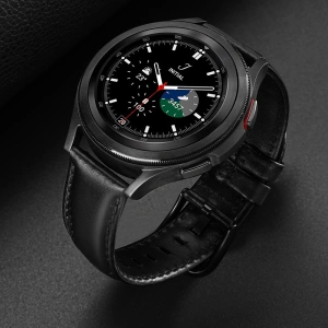Hurtownia GSM - Pasek Dux Ducis din piele Samsung Galaxy Watch/Huawei Watch/Honor Watch/Xiaomi Watch (22mm) negru (Versiunea Business) - DDS1267 - {ean13} - Hurt