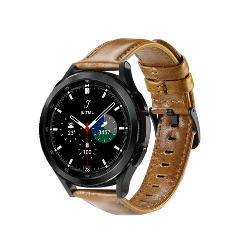 Pasek Dux Ducis Leather Strap Samsung Galaxy Watch/Huawei Watch/Honor Watch/Xiaomi Watch (22mm) brązowy (Business Version)