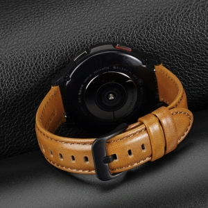 Hurtownia GSM - Pasek Dux Ducis din piele Samsung Galaxy Watch/Huawei Watch/Honor Watch/Xiaomi Watch (22mm) maro (Versiunea Business) - DDS1269 - {ean13} - Hurt