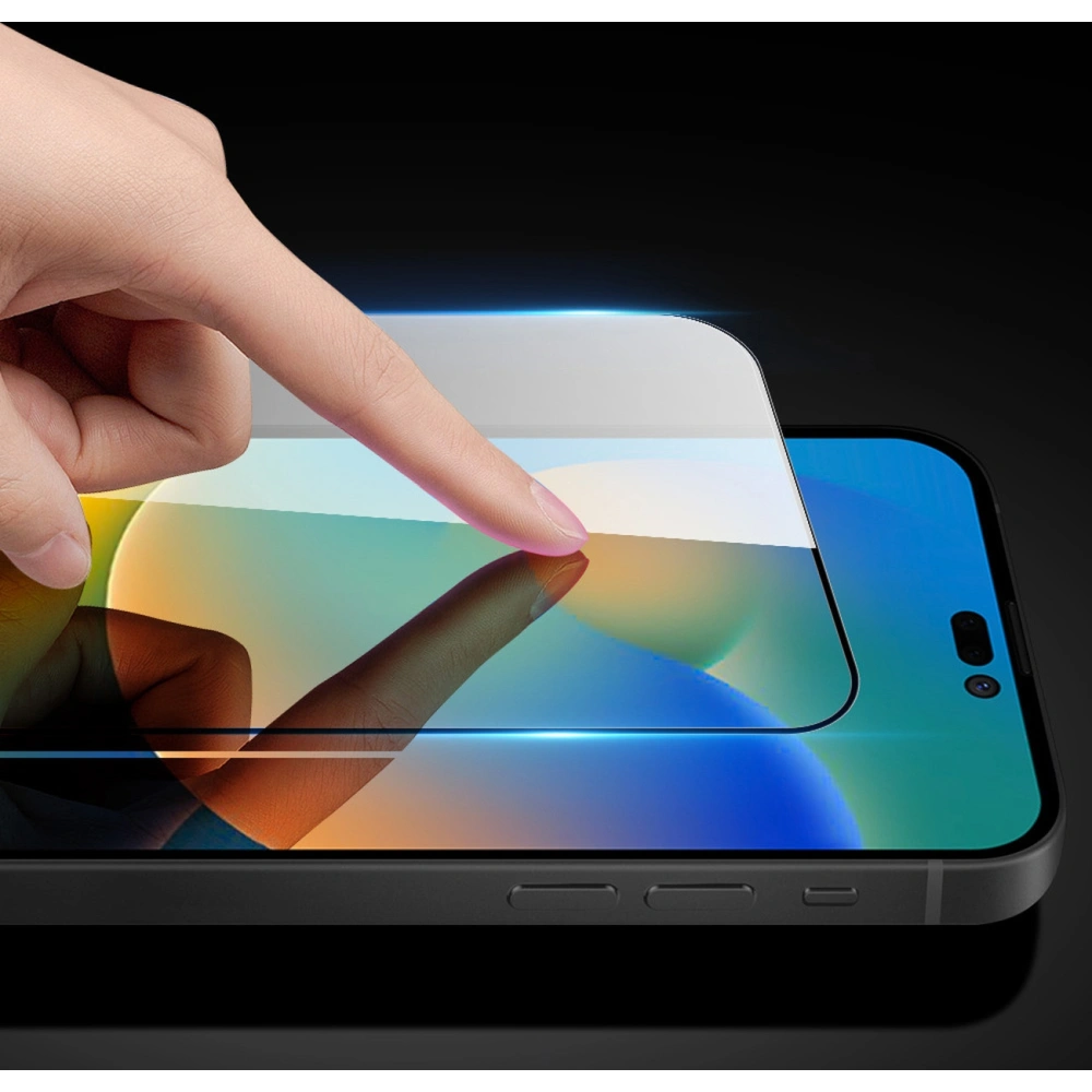 Hurtownia GSM - Edzett üveg Dux Ducis 10D Tempered Glass Apple iPhone 14 Pro fekete (tokbarát) - DDS1271 - {ean13} - Hurt