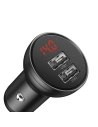 Hurtownia GSM - Ładowarka samochodowa Baseus Digital Display Dual USB 4.8A Car Charger 24W Grey - BSU089GRY - {ean13} - Hurt