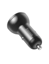 Hurtownia GSM - Ładowarka samochodowa Baseus Digital Display Dual USB 4.8A Car Charger 24W Grey - BSU089GRY - {ean13} - Hurt