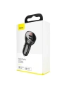 Hurtownia GSM - Ładowarka samochodowa Baseus Digital Display Dual USB 4.8A Car Charger 24W Grey - BSU089GRY - {ean13} - Hurt