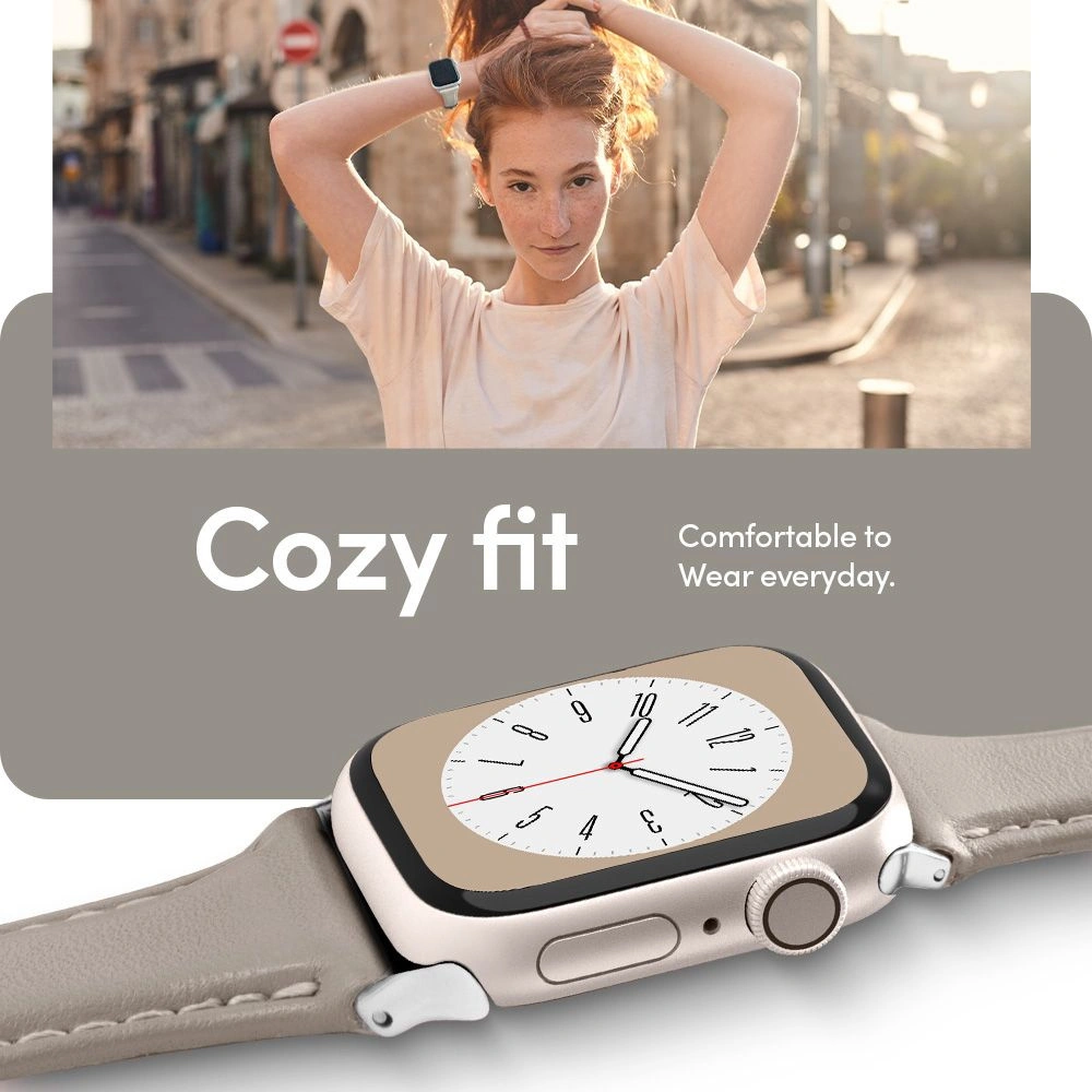 Hurtownia GSM - Pasek Spigen Cyrill Kajuk Apple Watch 4/5/6/7/SE 40/41mm Cream - SPN2544 - {ean13} - Hurt