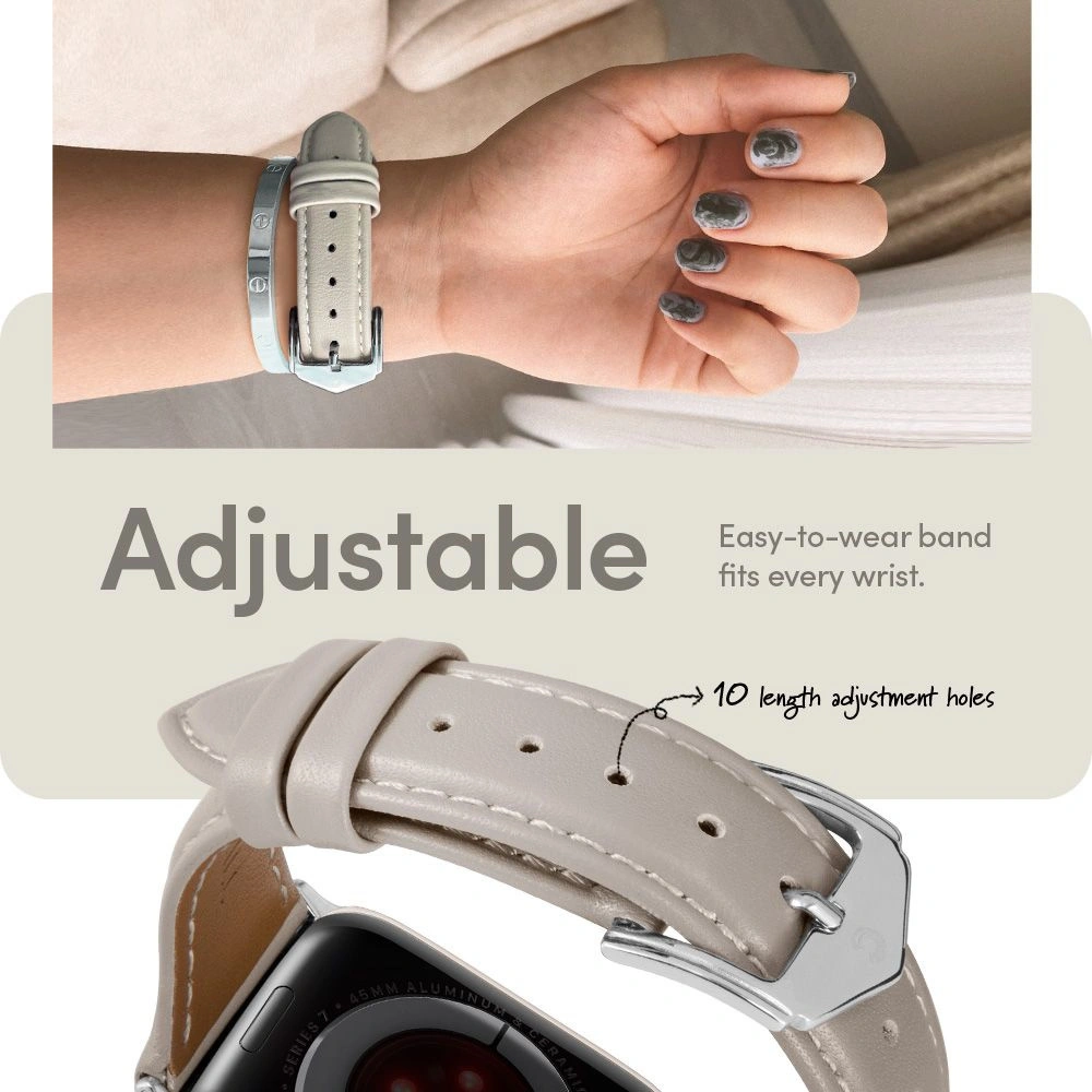 Hurtownia GSM - Pasek Spigen Cyrill Kajuk Apple Watch 4/5/6/7/SE 40/41mm Cream - SPN2544 - {ean13} - Hurt