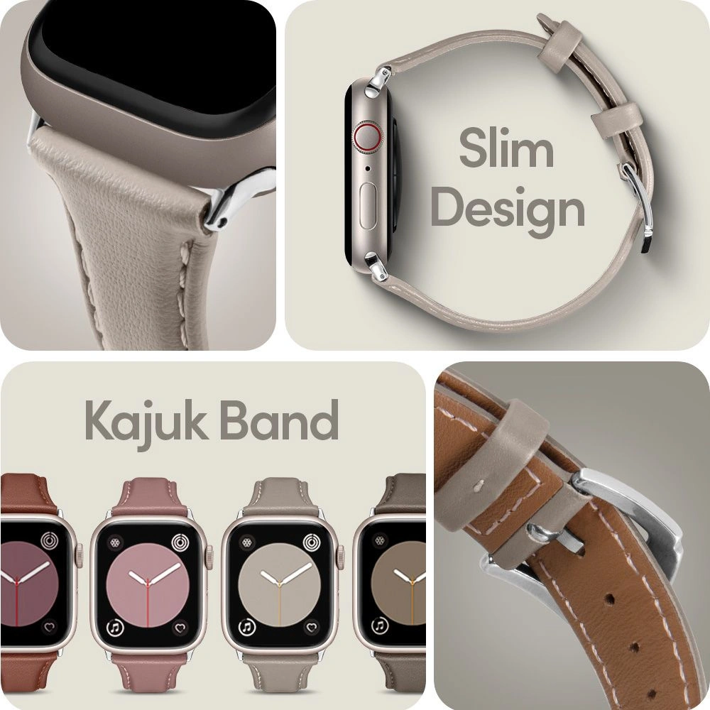 Hurtownia GSM - Pasek Spigen Cyrill Kajuk Apple Watch 4/5/6/7/SE 40/41mm Cream - SPN2544 - {ean13} - Hurt