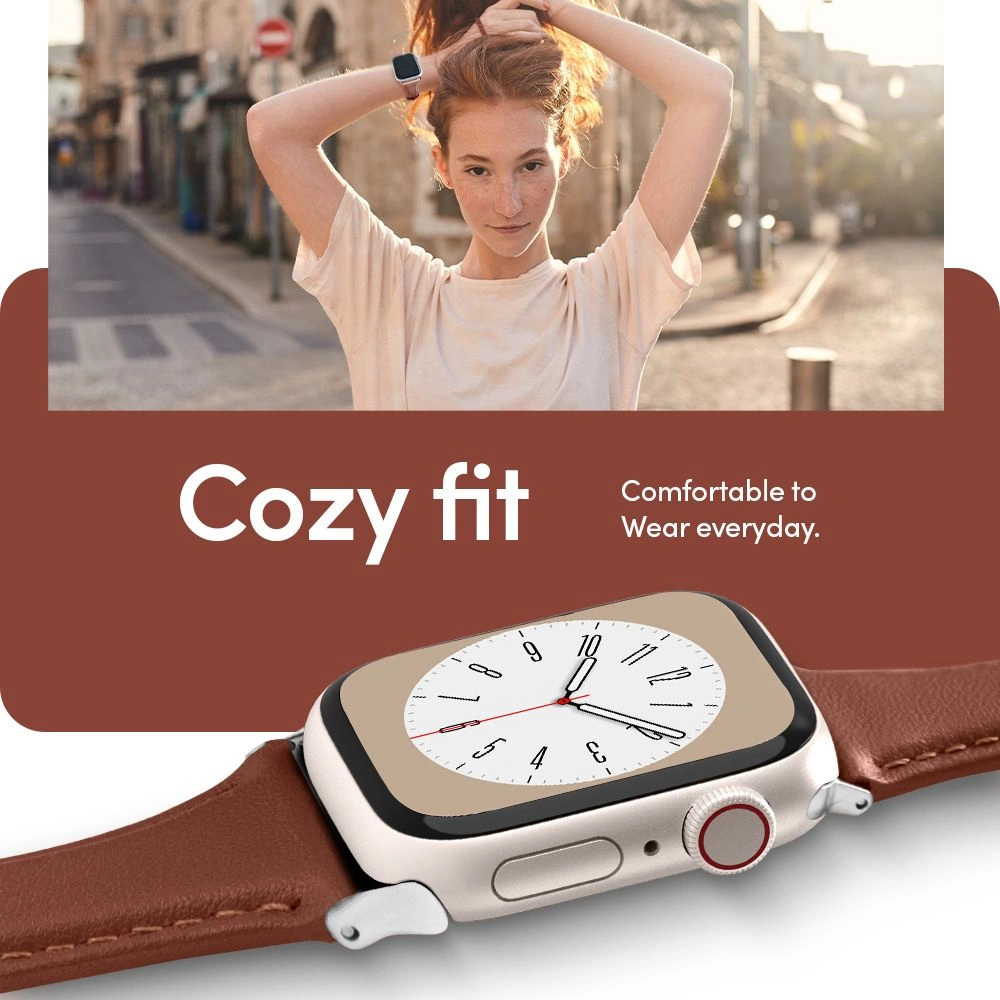 Hurtownia GSM - Pasek Spigen Cyrill Kajuk Apple Watch 4/5/6/7/SE 40/41mm Castană - SPN2546 - {ean13} - Hurt