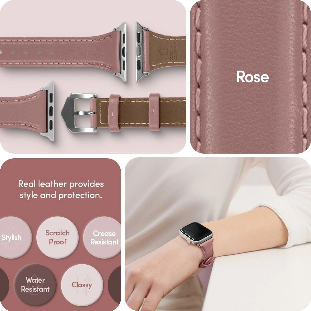 Hurtownia GSM - Pasek Spigen Cyrill Kajuk Apple Watch 4/5/6/7/SE 40/41mm Rose - SPN2547 - {ean13} - Hurt