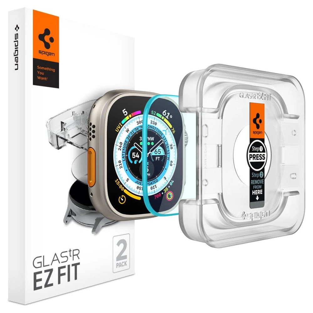 Hurtownia GSM - Szkło hartowane Spigen GLAS.tR ez Fit Apple Watch Ultra 49mm Clear [2 PACK] - SPN2548 - {ean13} - Hurt