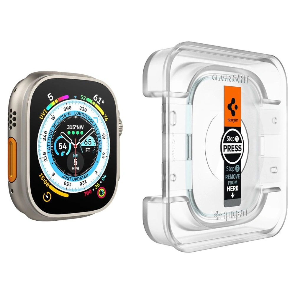 Hurtownia GSM - Gehärtetes Glas Spigen GLAS.tR ez Fit Apple Watch Ultra 49mm Klar [2 PACK] - SPN2548 - {ean13} - Hurt
