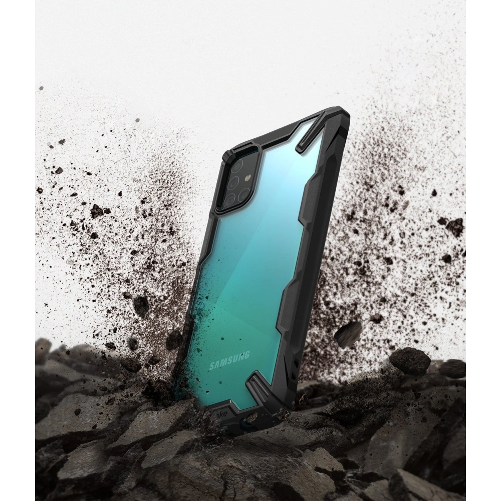 Hurtownia GSM - Etui Ringke Fusion-X Samsung Galaxy A51 Černé - RGK1080BLK - {ean13} - Hurt