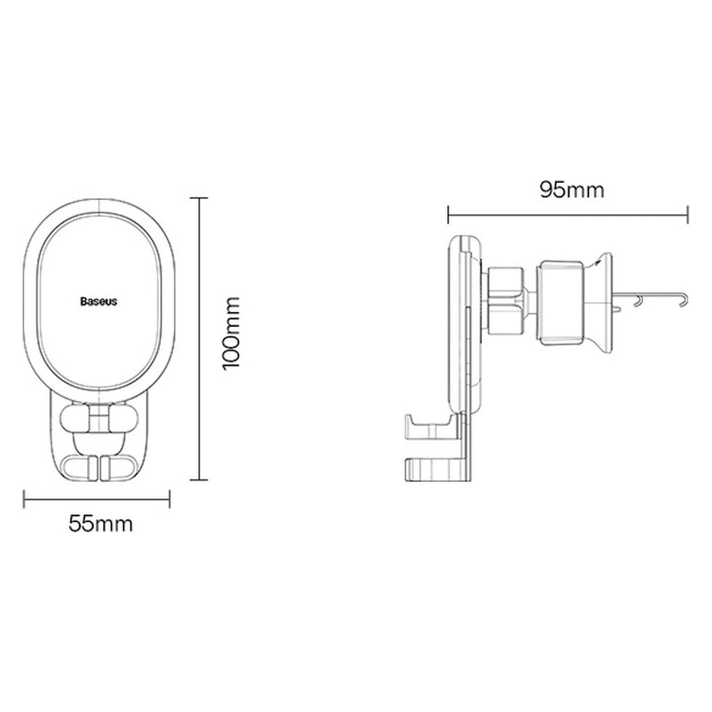 Hurtownia GSM - Autós tartó Baseus Gravity Air Vent fehér - BSU3610 - {ean13} - Hurt