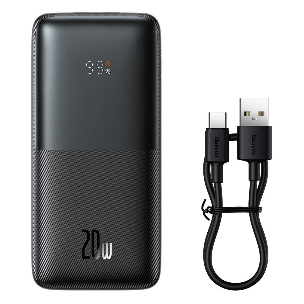 Hurtownia GSM - Powerbank Baseus Bipow Pro 10000mAh 20W + USB-A/USB-C 3A kábel 0.3m fekete - BSU3611 - {ean13} - Hurt