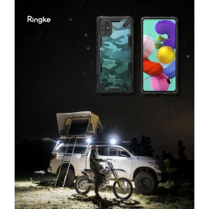 Etui Ringke Fusion-X Design Samsung Galaxy A51 Camo (Moro) Black