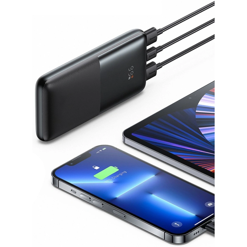 Hurtownia GSM - Powerbank Baseus Bipow Pro 10000mAh 20W + USB-A/USB-C Kabel 3A 0.3m schwarz - BSU3611 - {ean13} - Hurt