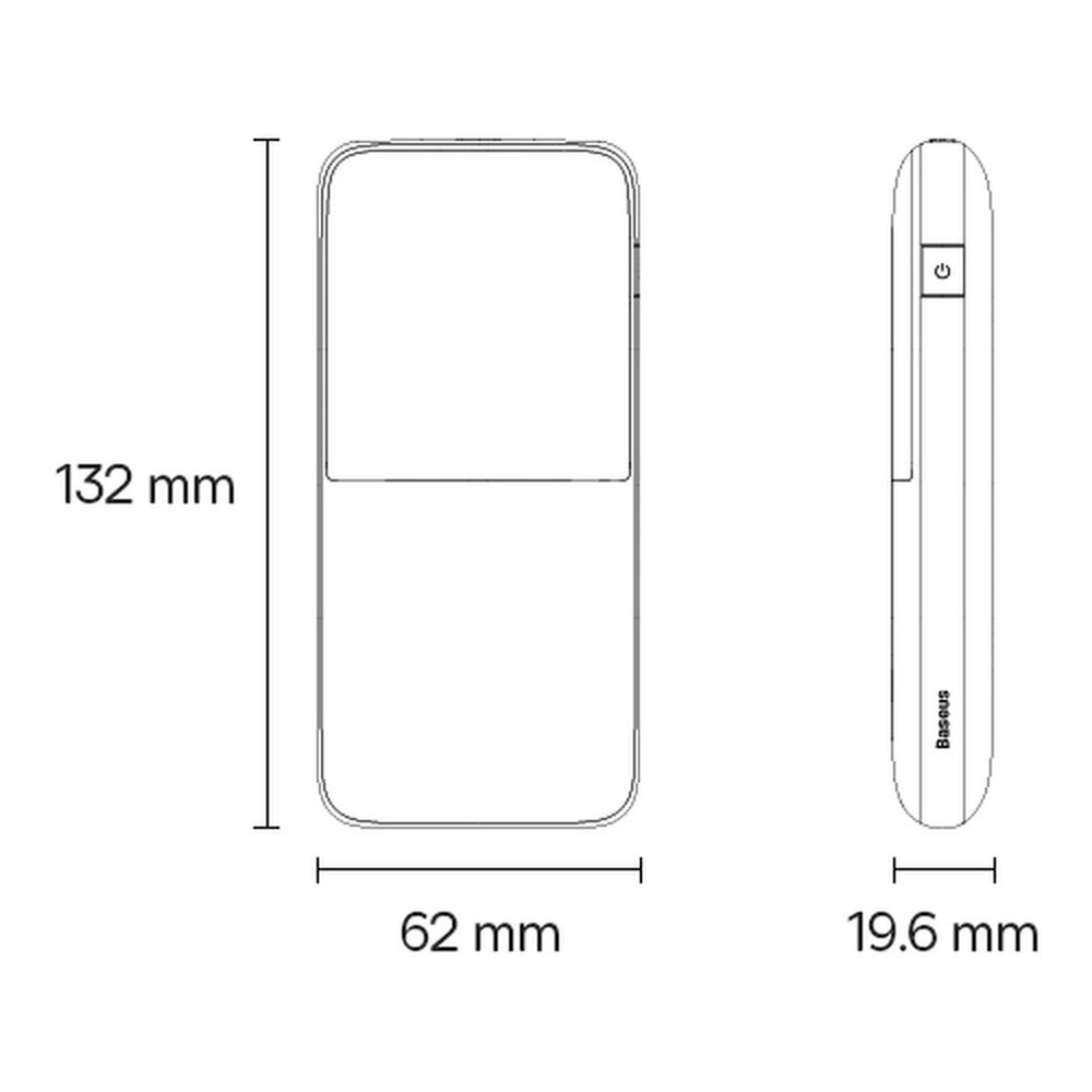 Wholesale Powerbank Baseus Bipow Pro 10000mAh 20W + USB-A/USB-C cable 3A 0.3m black - BSU3611 - {ean13} - Hurt