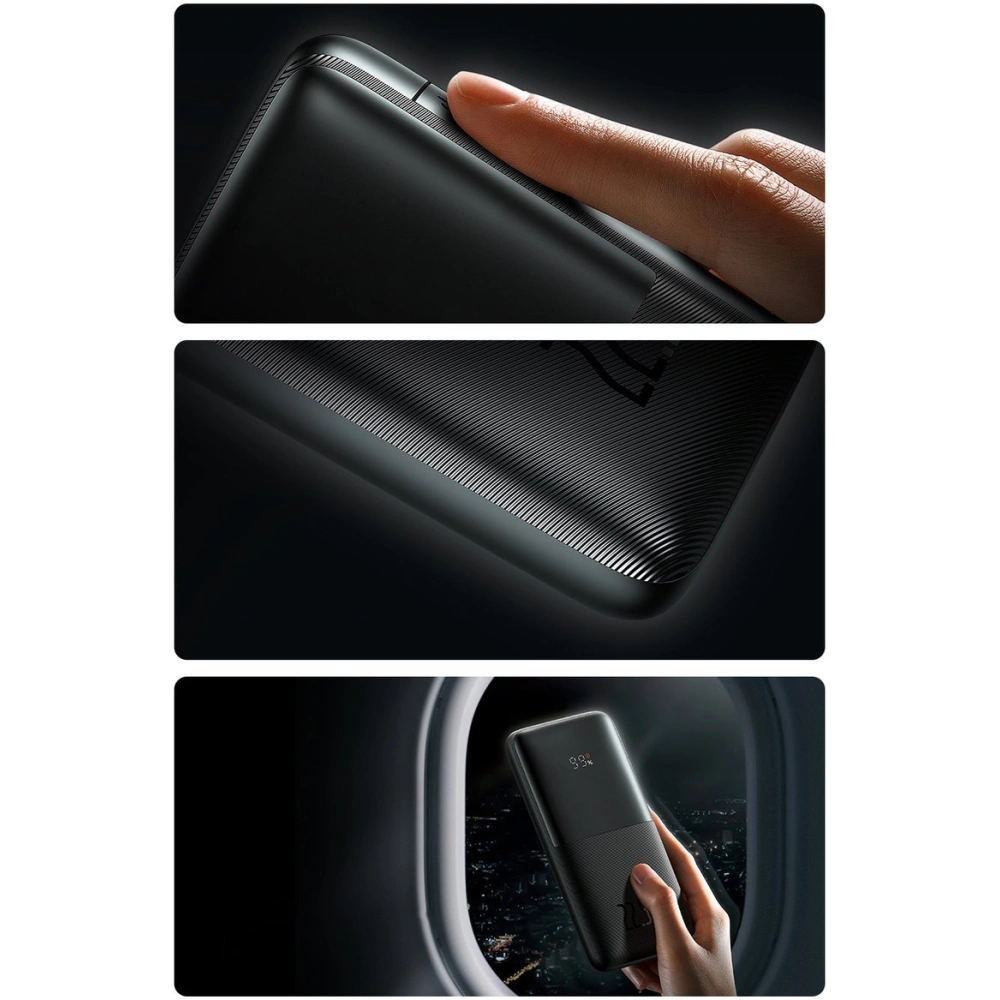 Wholesale Powerbank Baseus Bipow Pro 10000mAh 20W + USB-A/USB-C cable 3A 0.3m black - BSU3611 - {ean13} - Hurt