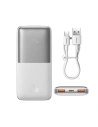Powerbank Baseus Bipow Pro 10000mAh 20W + USB-A/USB-C 3A kábel 0.3m fehér