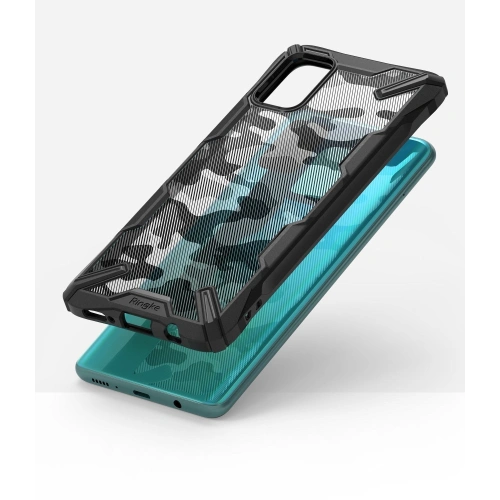 Etui Ringke Fusion-X Design Samsung Galaxy A51 Camo (Moro) Black