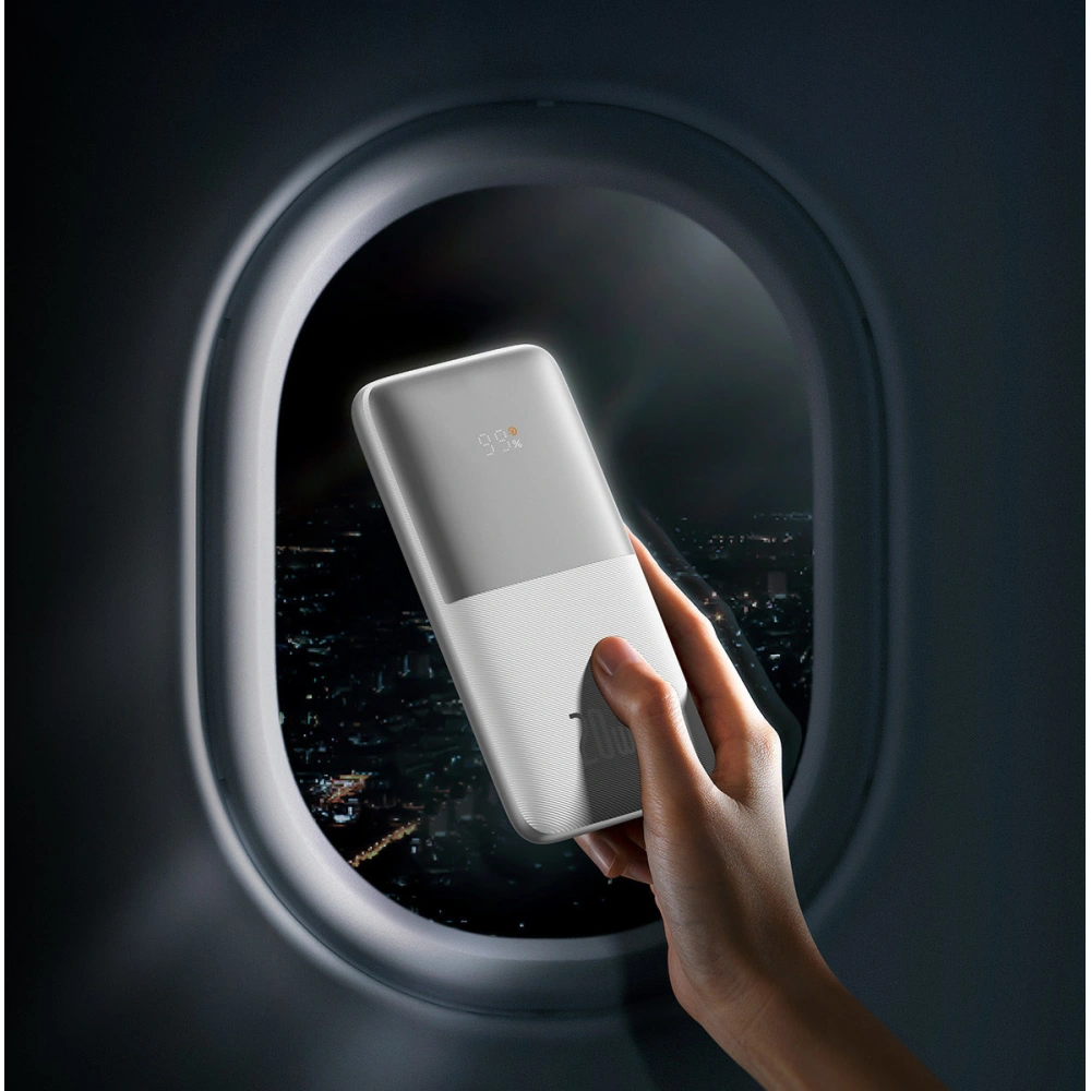 Wholesale Powerbank Baseus Bipow Pro 10000mAh 20W + USB-A/USB-C cable 3A 0.3m white - BSU3612 - {ean13} - Hurt