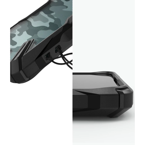 Etui Ringke Fusion-X Design Samsung Galaxy A51 Camo (Moro) Black