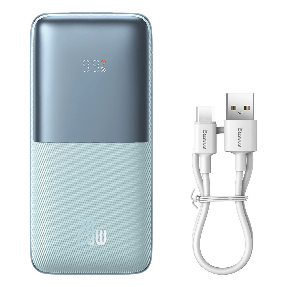 Hurtownia GSM - Powerbank Baseus Bipow Pro 10000mAh 20W + USB-A/USB-C 3A kábel 0.3m kék - BSU3613 - {ean13} - Hurt
