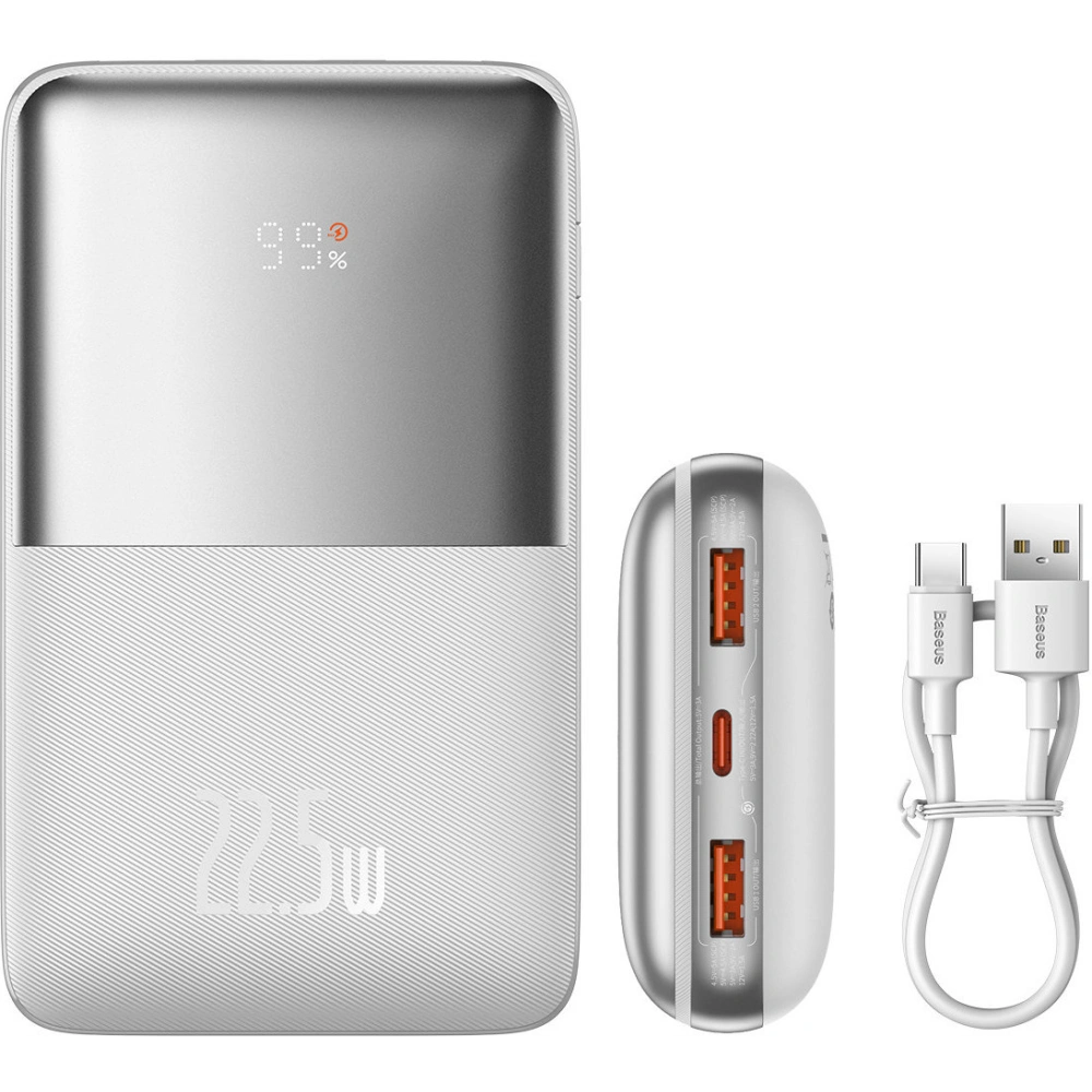 Hurtownia GSM - Powerbank Baseus Bipow Pro 20000mAh 22.5W + USB-A/USB-C 3A kábel 0.3m fehér (PPBD040302) - BSU3615 - {ean13} - Hurt