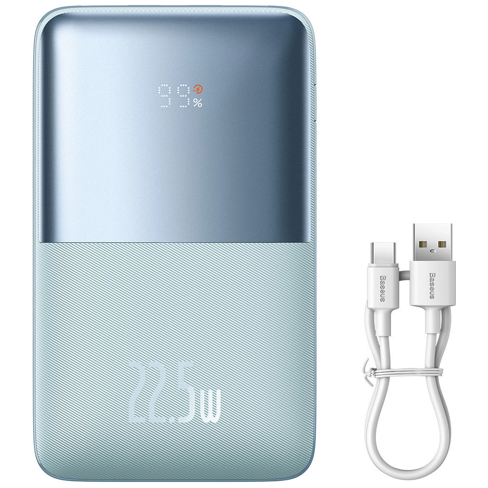 Wholesale Powerbank Baseus Bipow Pro 20000mAh 22.5W + USB-A/USB-C cable 3A 0.3m blue - BSU3616 - {ean13} - Hurt