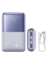 Powerbank Baseus Bipow Pro 20000mAh 22.5W + USB-A/USB-C 3A kábel 0.3m lila
