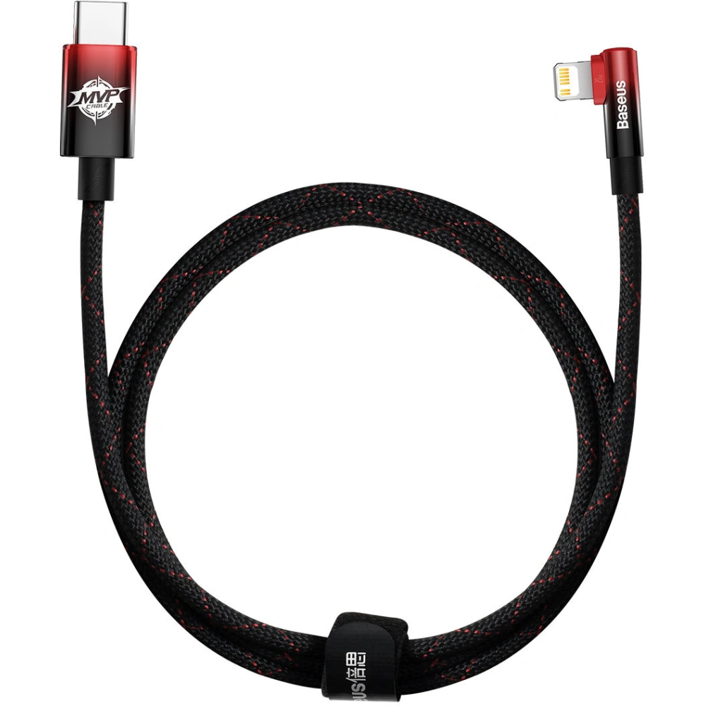 Wholesale Baseus MVP 2 Elbow Power Delivery USB-C/Lightning 1m 20W red - BSU3619 - {ean13} - Hurt