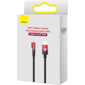 Kabel kątowy Baseus MVP 2 Elbow Power Delivery USB-C/Lightning 1m 20W rot