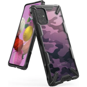Ringke Fusion-X Design Samsung Galaxy A71 Camo Black