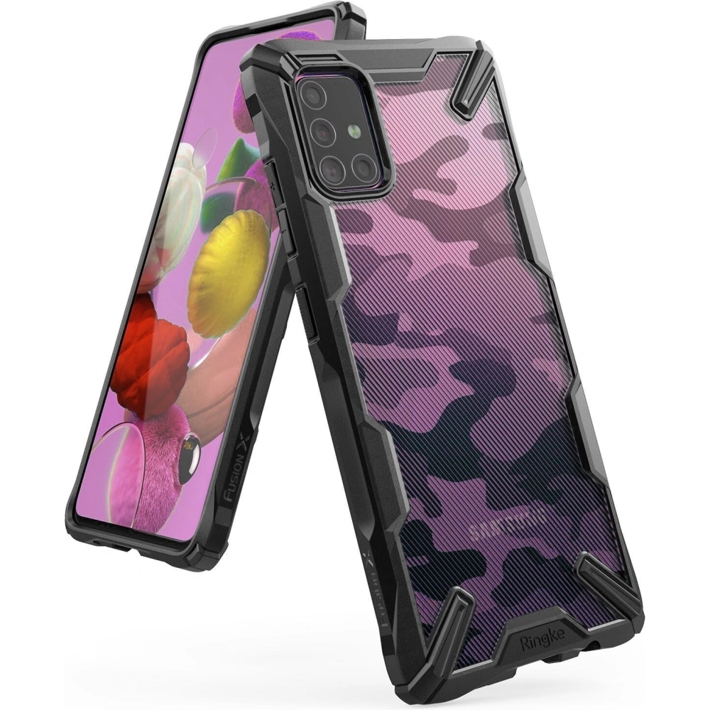 Hurtownia GSM - Etui Ringke Fusion-X Design Samsung Galaxy A71 Camo (Moro) černá - RGK1085MOB - {ean13} - Hurt