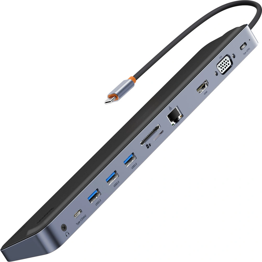 Hurtownia GSM - Hub Baseus EliteJoy Gen2 11w1 + kabel USB-C 0,25m šedý - BSU3621 - {ean13} - Hurt