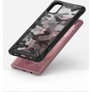 Etui Ringke Fusion-X Design Samsung Galaxy A71 Camo (Moro) Black