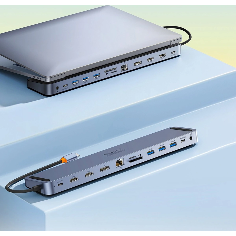 Hurtownia GSM - Hub Baseus EliteJoy Gen2 11w1 + kabel USB-C 0,25m šedý - BSU3621 - {ean13} - Hurt