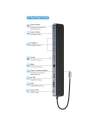 Hurtownia GSM - Hub Baseus EliteJoy Gen2 11w1 + kabel USB-C 0,25m šedý - BSU3621 - {ean13} - Hurt