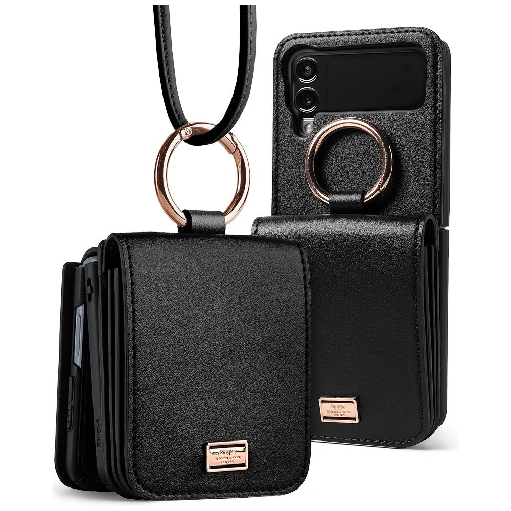 Hurtownia GSM - Etui Ringke Signature Card Pocket Samsung Galaxy Z Flip 4 Černá - RGK1711 - {ean13} - Hurt