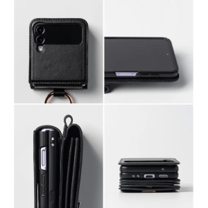 Wholesale Ringke Signature Card Pocket Samsung Galaxy Z Flip 4 Black - RGK1711 - {ean13} - Hurt