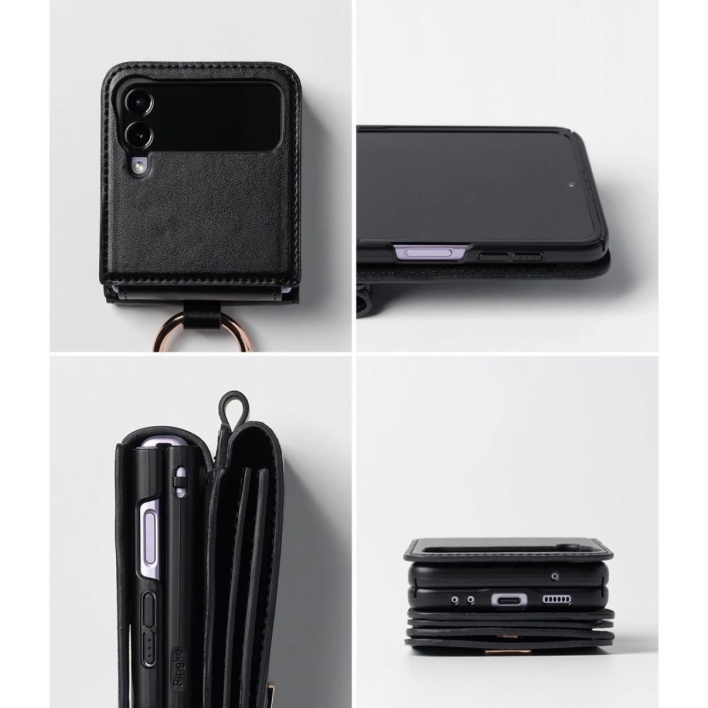 Hurtownia GSM - Etui Ringke Signature Card Pocket Samsung Galaxy Z Flip 4 Černá - RGK1711 - {ean13} - Hurt