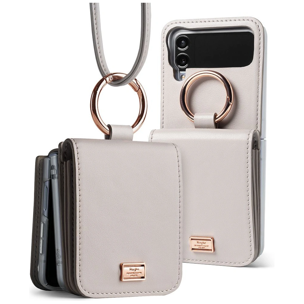 Hurtownia GSM - Etui Ringke Signature Card Pocket Samsung Galaxy Z Flip 4 Galambszürke - RGK1712 - {ean13} - Hurt