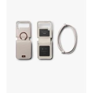 Wholesale Ringke Signature Card Pocket Samsung Galaxy Z Flip 4 Dove Grey - RGK1712 - {ean13} - Hurt
