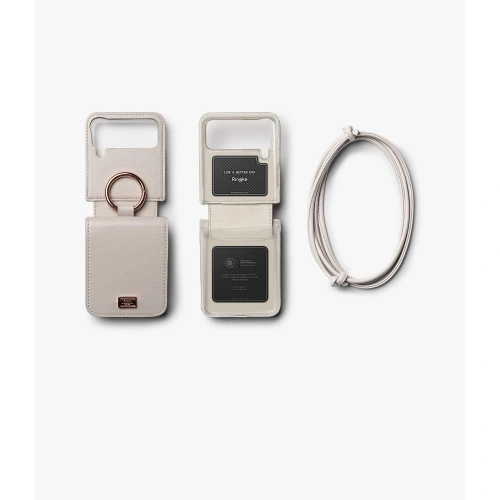 Etui Ringke Signature Card Pocket Samsung Galaxy Z Flip 4 Dove Grey