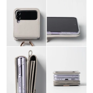 Wholesale Ringke Signature Card Pocket Samsung Galaxy Z Flip 4 Dove Grey - RGK1712 - {ean13} - Hurt