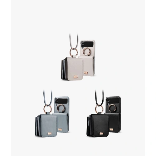 Etui Ringke Signature Card Pocket Samsung Galaxy Z Flip 4 Dove Grey