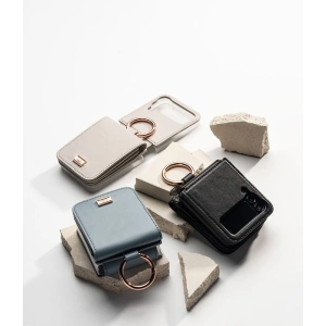 Wholesale Ringke Signature Card Pocket Samsung Galaxy Z Flip 4 Dove Grey - RGK1712 - {ean13} - Hurt